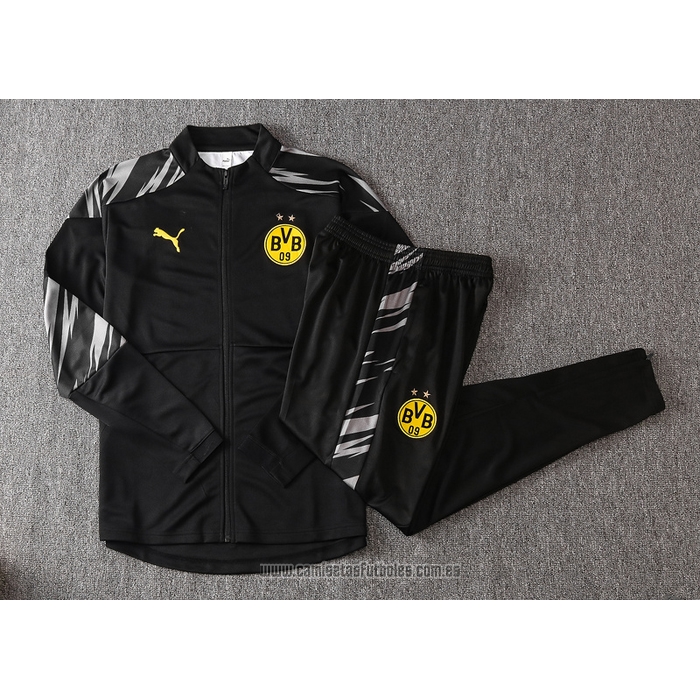 Chandal de Chaqueta del Borussia Dortmund 2020-2021 Negro